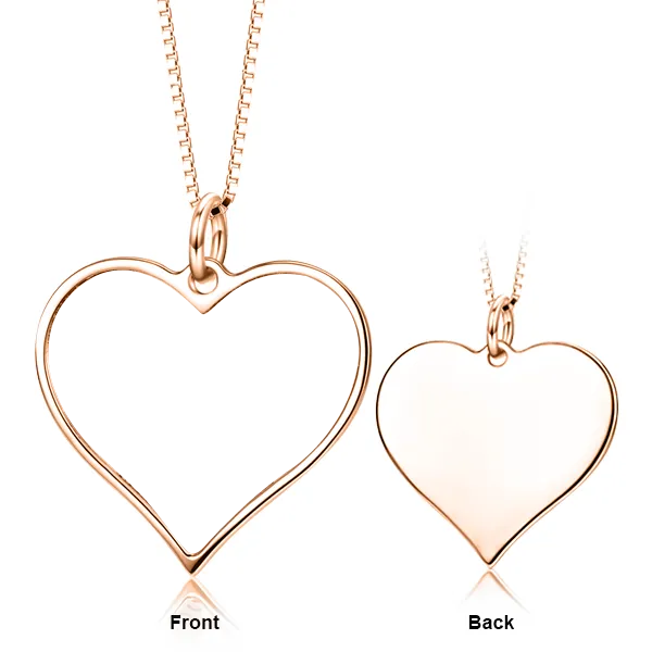 14k Gold Plated Heart Necklace- Personalized Heart Necklace With Photo Inside