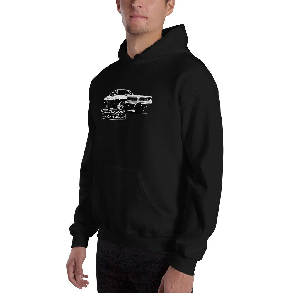 1969 Charger Hoodie American Muscle Car Sweatshirt