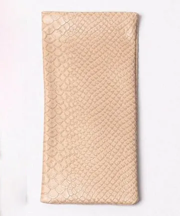 Alligator Glasses Pouch - Taupe