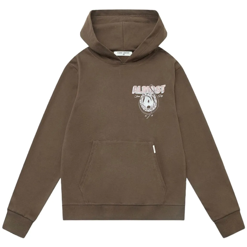 Almost Someday Wreath Hoodie (Brown) C9-44