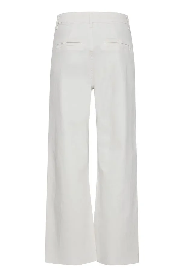 b.yuong High-waisted trousers Kato Bylydia Cropped Jeans 20812692 114800 white