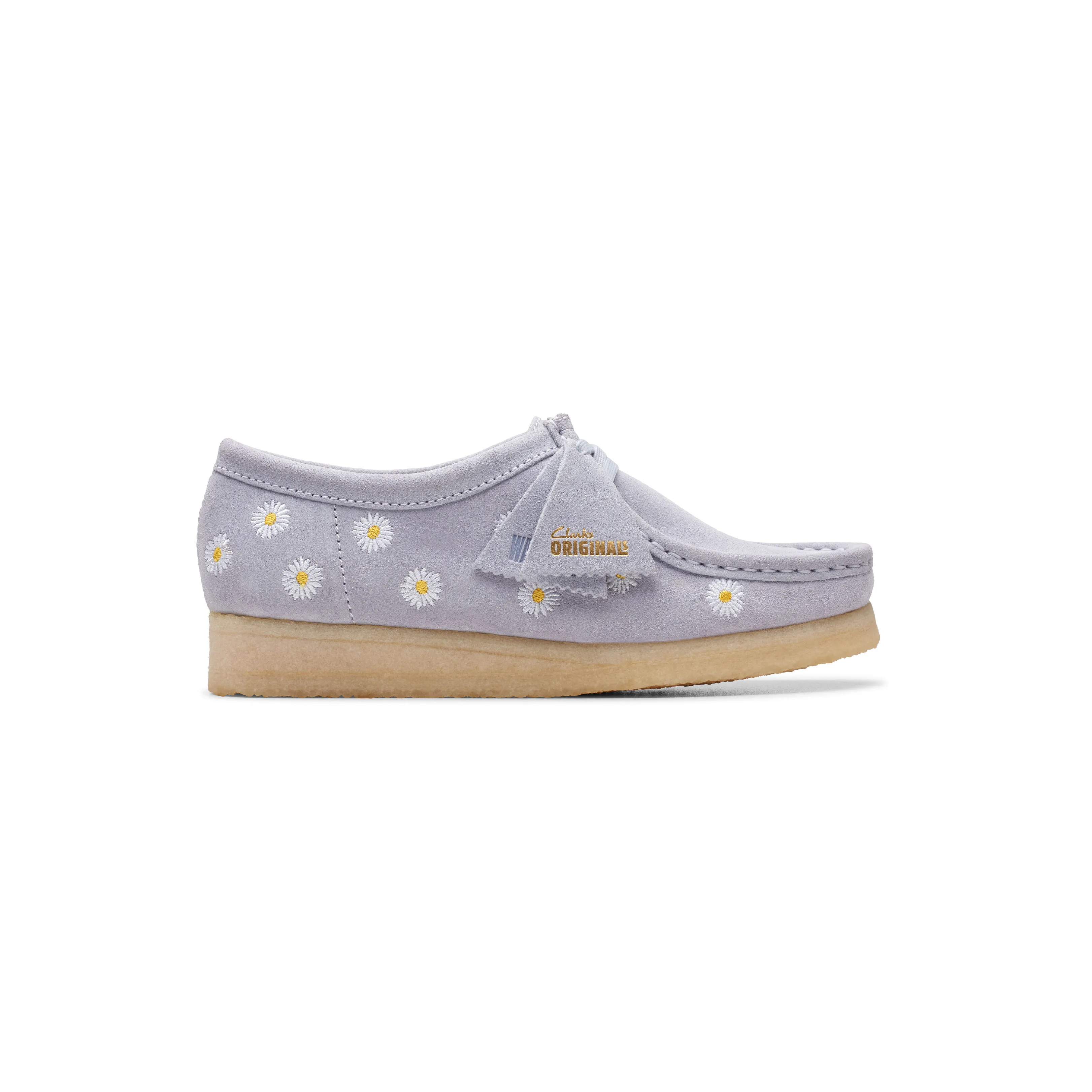 Clarks Wallabe Cloud Grey Emb