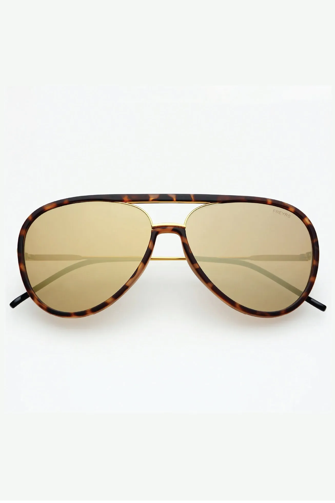 Freyrs: Shay Tortoise Aviator Sunglasses