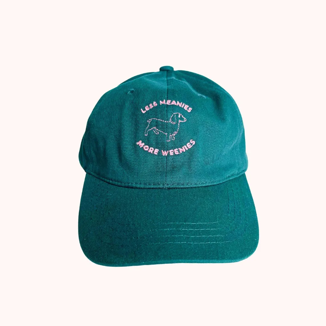 Less Meanies More Weenies Baseball Cap