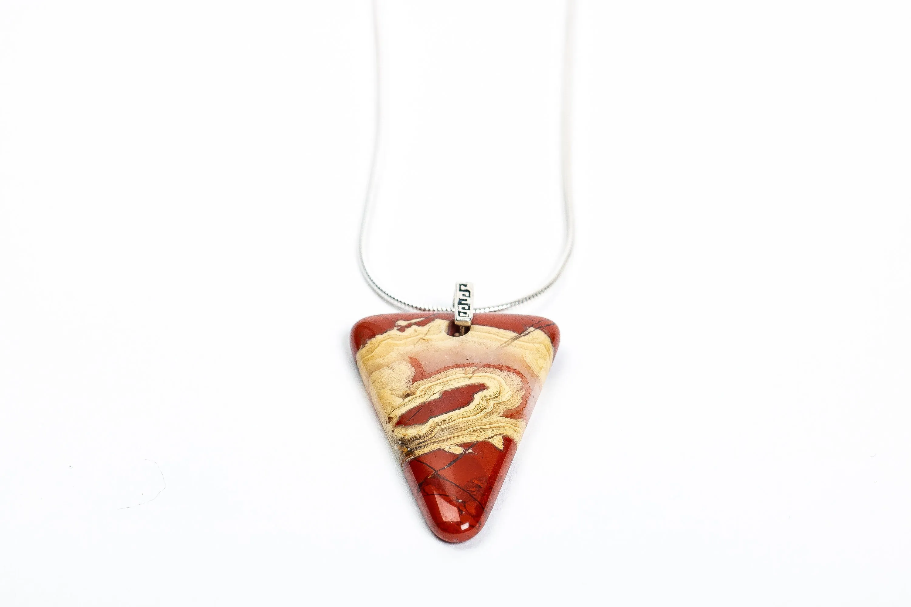 Long Red Jasper Necklace