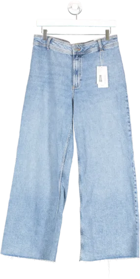 MANGO Blue Catherine Culotte High Rise Jeans BNWT UK 14