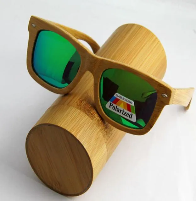 Men's Luxury Wooden Polarized Sunglasses in 14 Colors