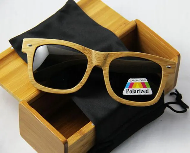 Men's Luxury Wooden Polarized Sunglasses in 14 Colors