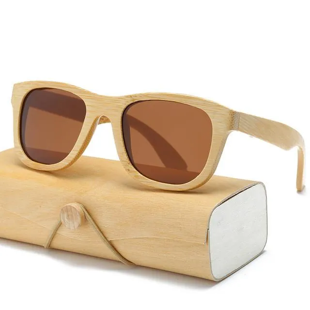 Men’s Luxury Wooden Sunglasses with Wooden Box