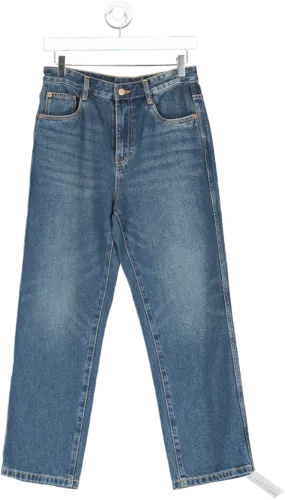 MO&Co. Blue High Waist Straight Leg Jeans W28