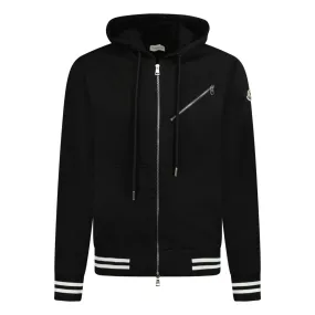 MONCLER FULL ZIP HOODIE BLACk