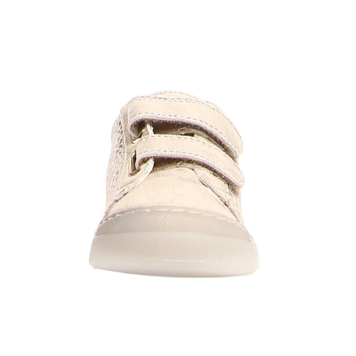 Naturino Girl's Platinum Snake Velcro Sneaker