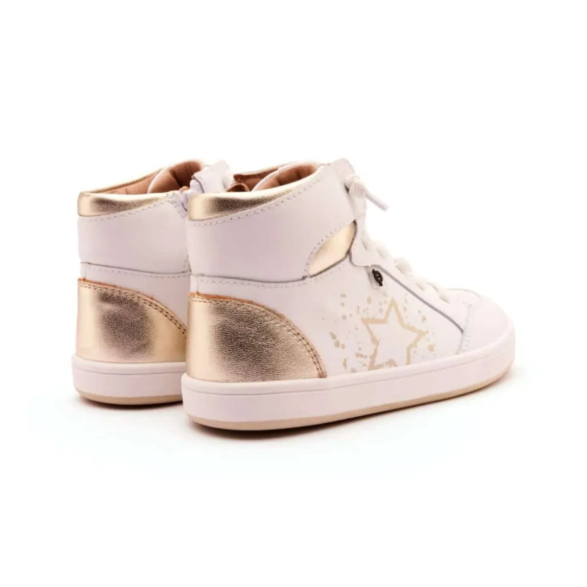 Old Soles Girl's High Splash Snow/Gold