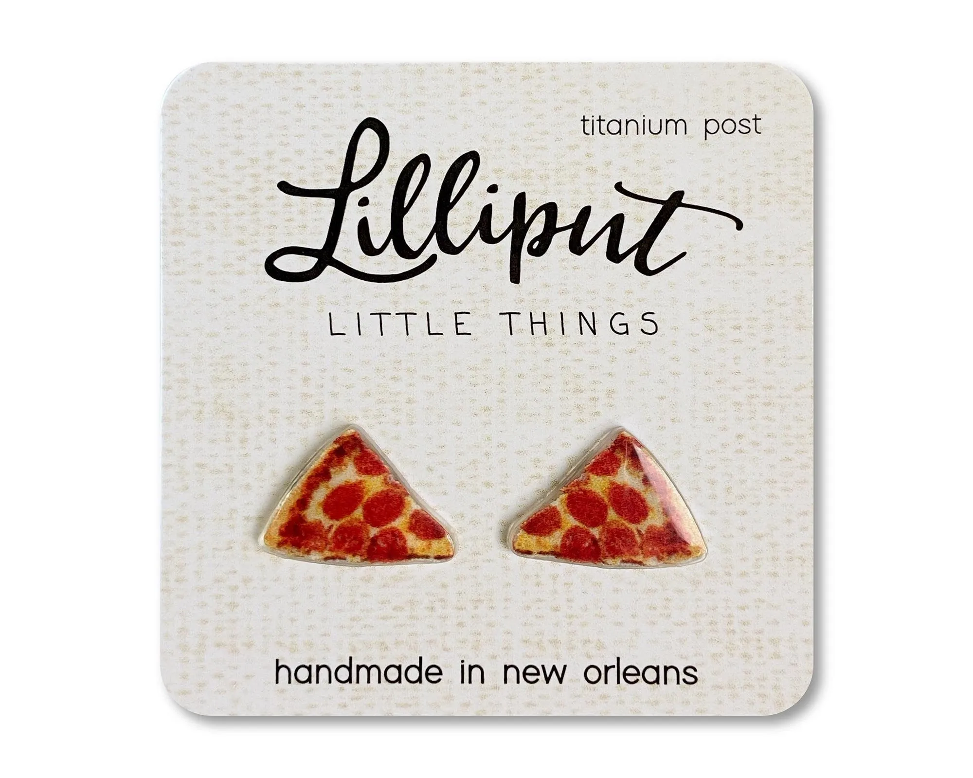 Pepperoni Pizza Earrings