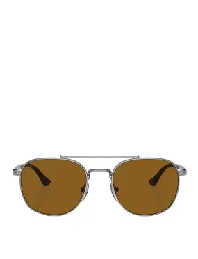 Persol PO1006S Sunglasses Gunmetal / Brown Lens