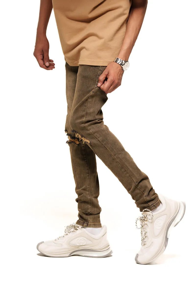 PHEELINGS MENTALLY ELSEWHERE SKINNY DENIM (BROWN)