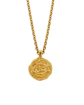 Pisces Necklace Gold