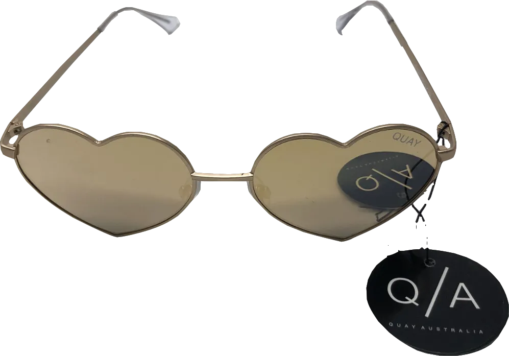 QUAY Metallic Heartbreaker Sunglasses