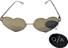 QUAY Metallic Heartbreaker Sunglasses