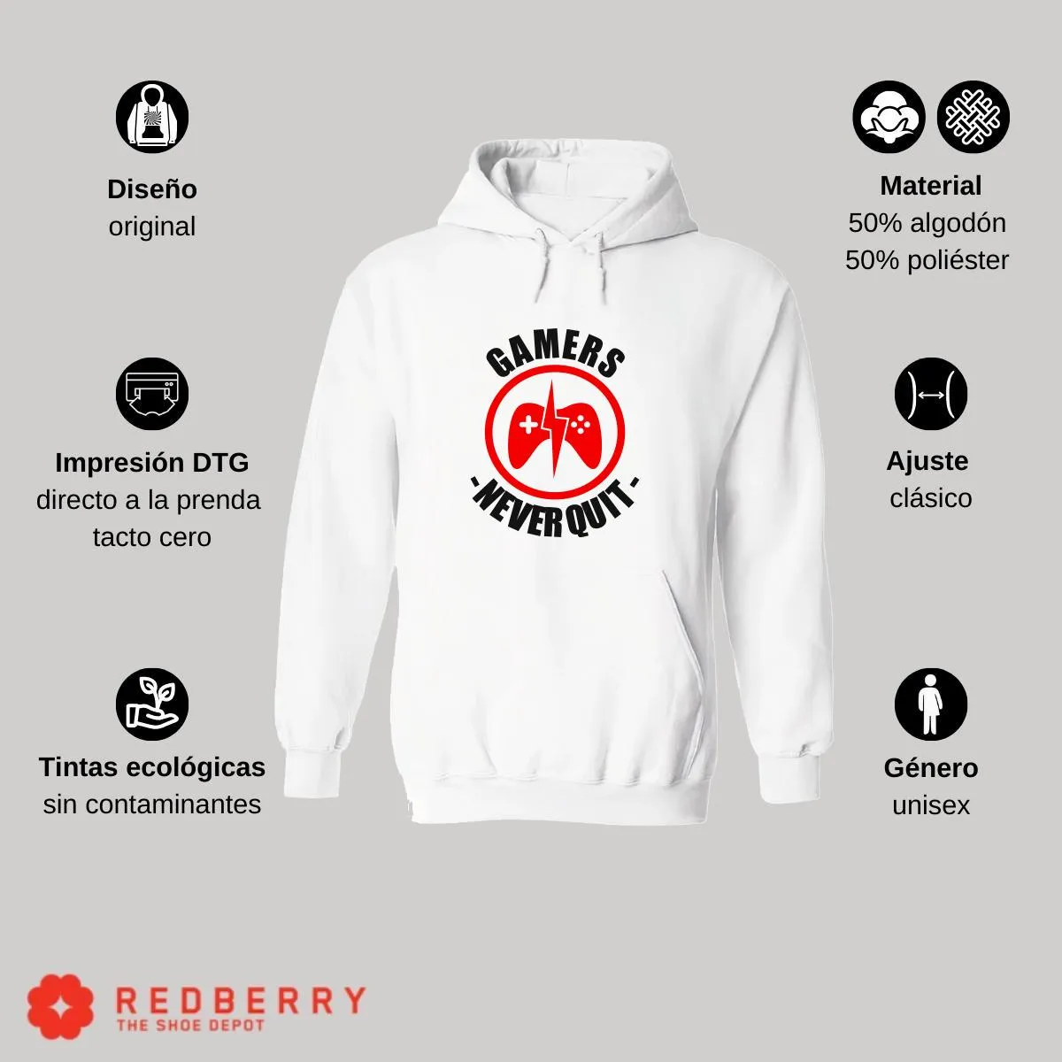 Sudadera Hombre  Hoodie Gamer Videojuegos Frases 067