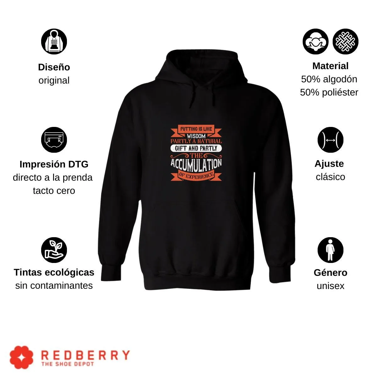 Sudadera Hombre  Hoodie Golf Deporte Frases 033