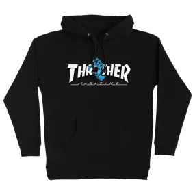 SWEAT SANTA CRUZ X THRASHER SCREAMING LOGO HOOD BLACK