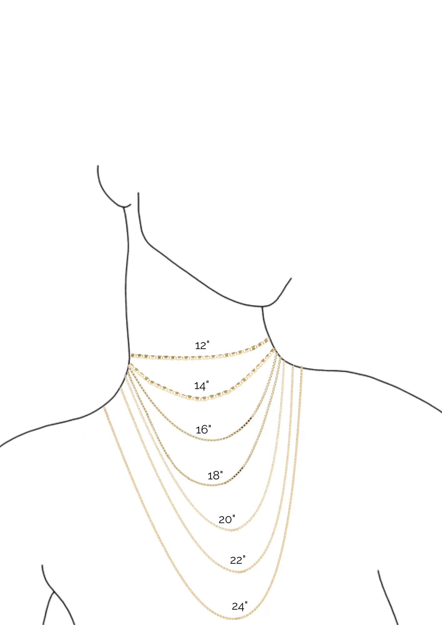 THE RILEY ROLO NECKLACE L - 18k gold plated