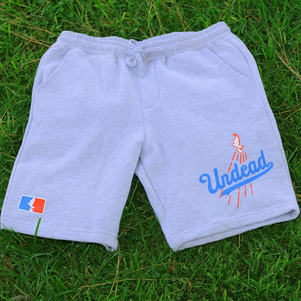 Undead Baseball Sweat Shorts (Grey Heather)