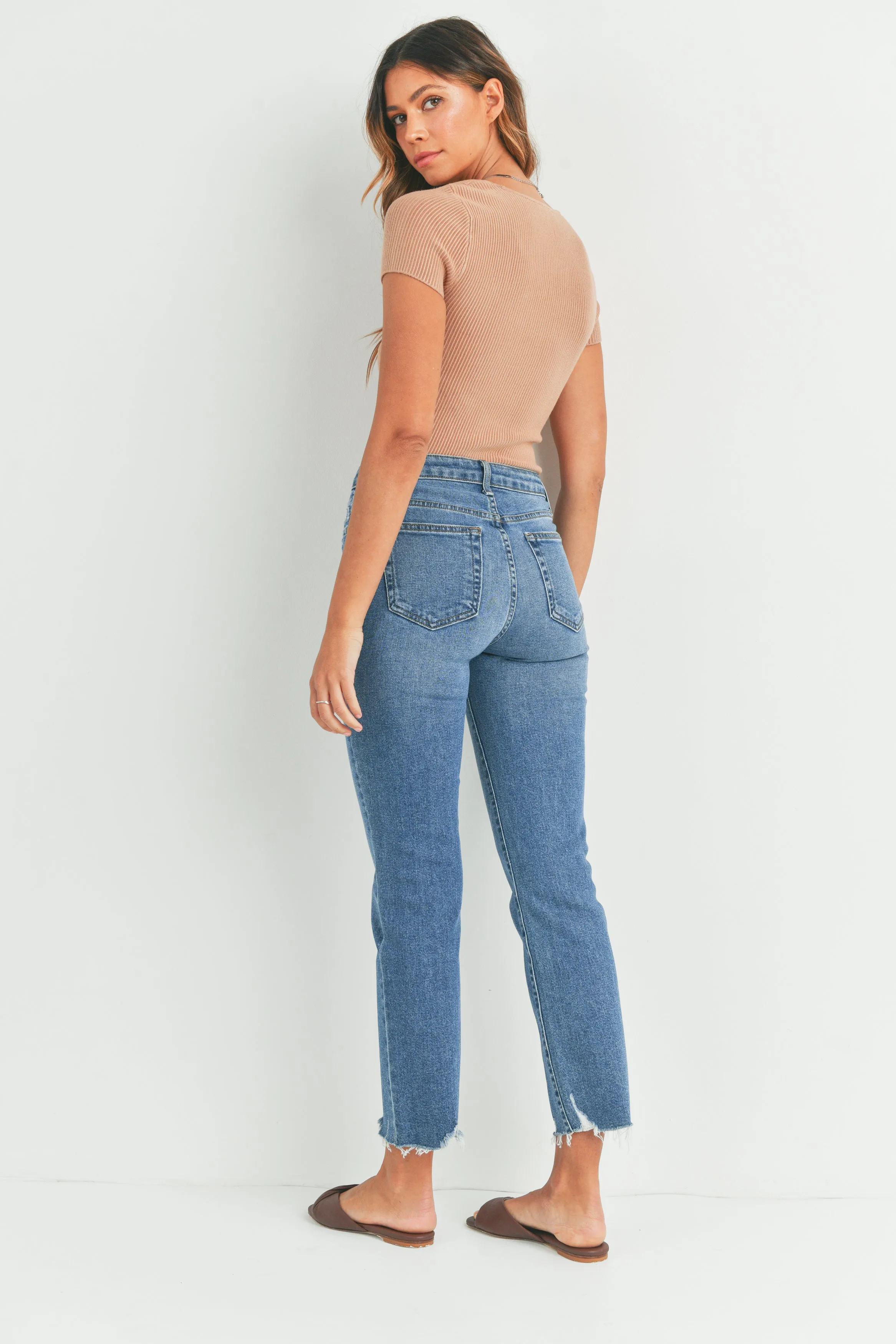 Ventura Vintage Straight Jeans Med Wash