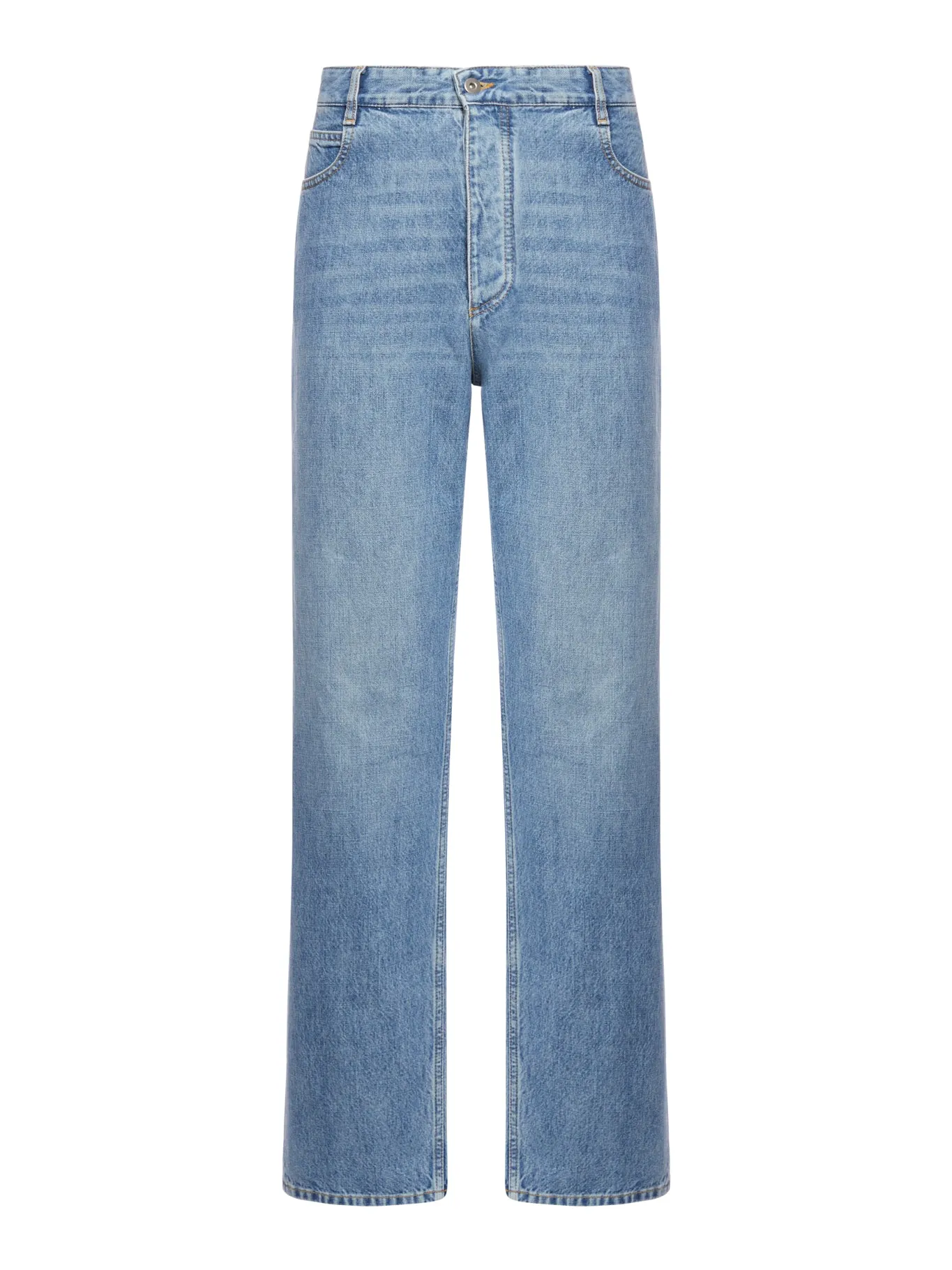 Wide leg jeans in Indigo vintage wash denim