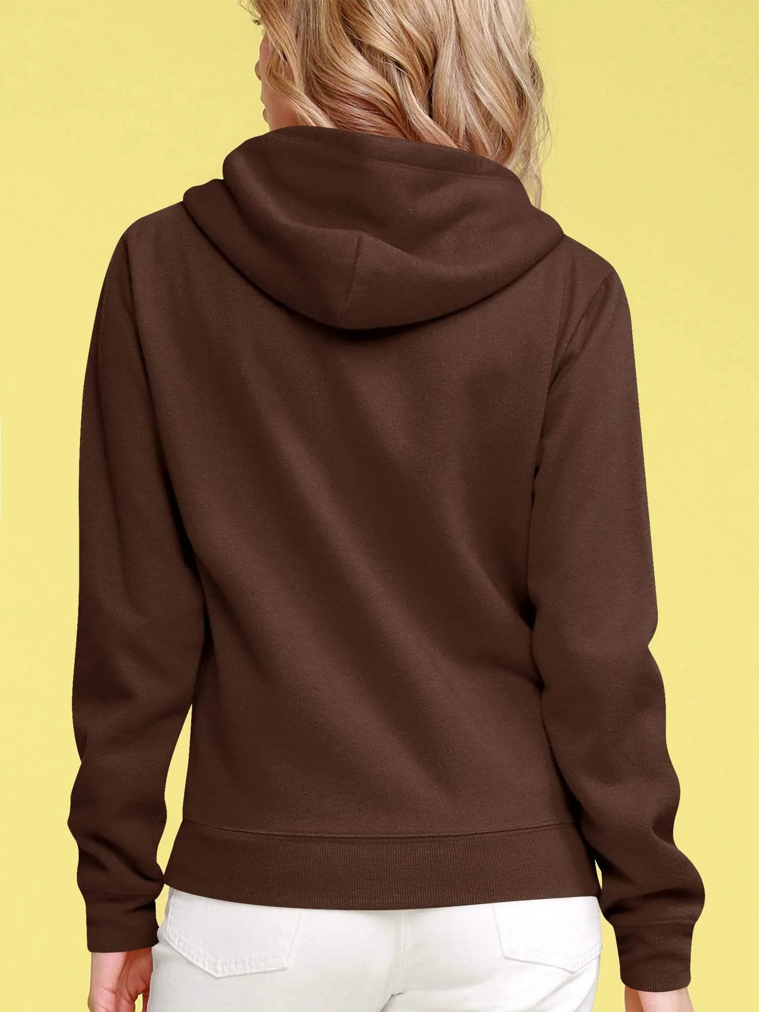 Women's Active Casual Zip-up Hoodie Long Sleeve Lightweight Sweatshirt